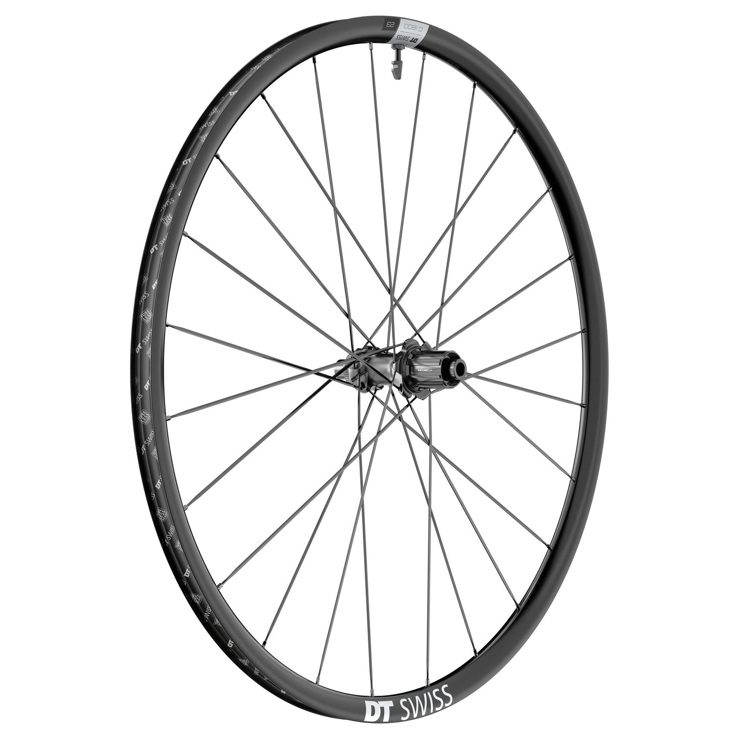 Paar DT SWISS C 1800 SPLINE 23 700c DISC Tubeless Ready wielen (Center Lock)