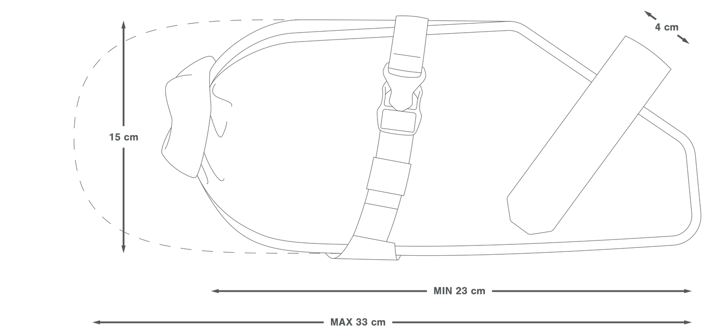 APIDURA RACING SADDLE PACK 5 L Zwart