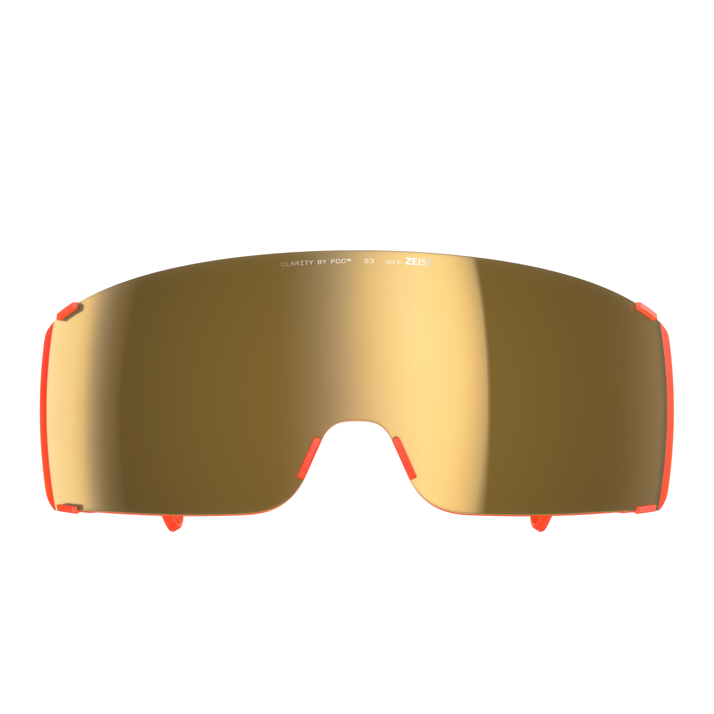 POC PROPEL Bril Fluorescerend Oranje Doorschijnend Helderheid Weg Zonnig Goud Lens