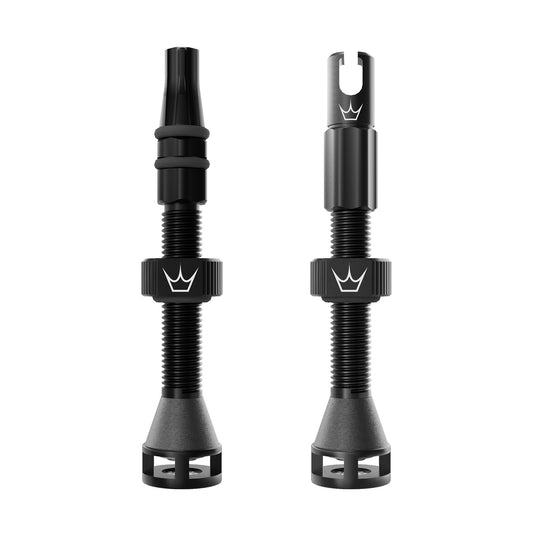 PEATY'S HOLESHOT FAST FLOW 42mm Tubeless ventielen (x2) Zwart