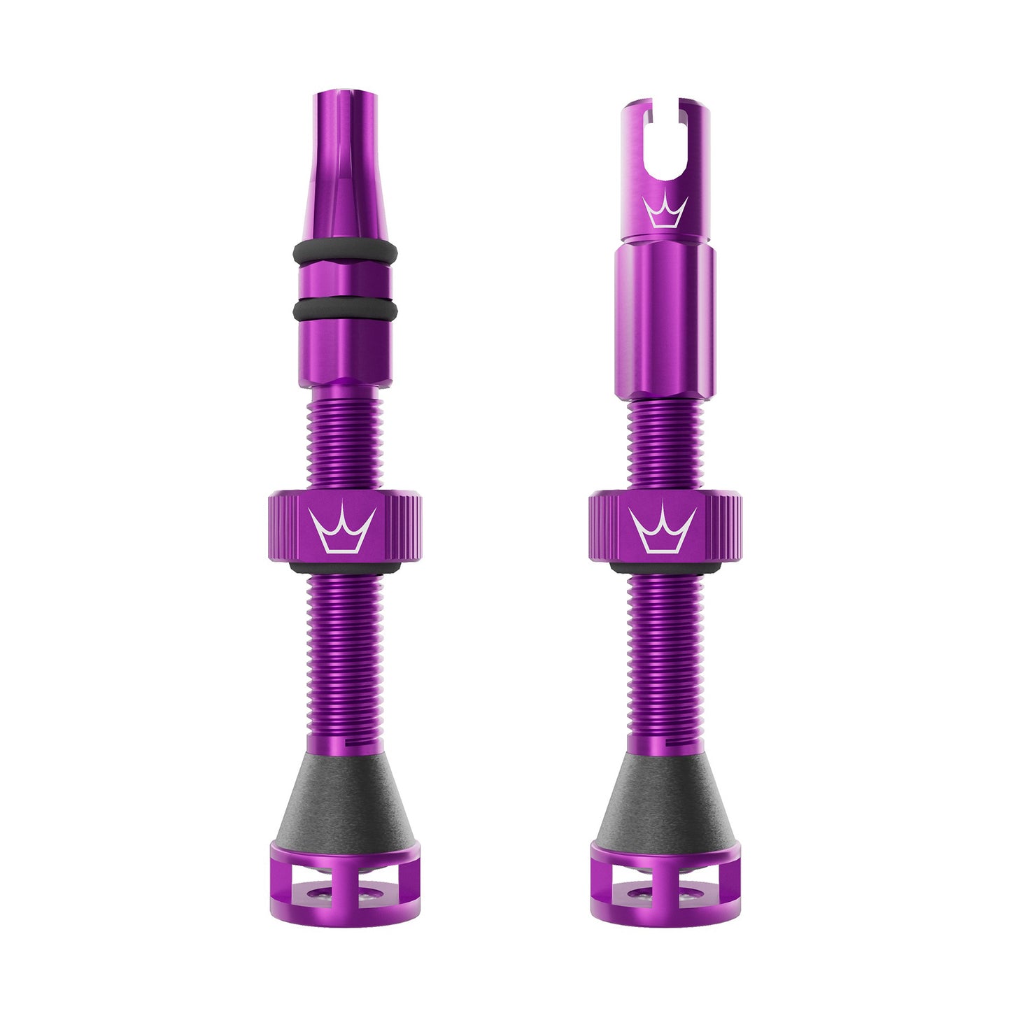 PEATY'S HOLESHOT FAST FLOW 60mm binnenbandloze ventielen (x2) Paars