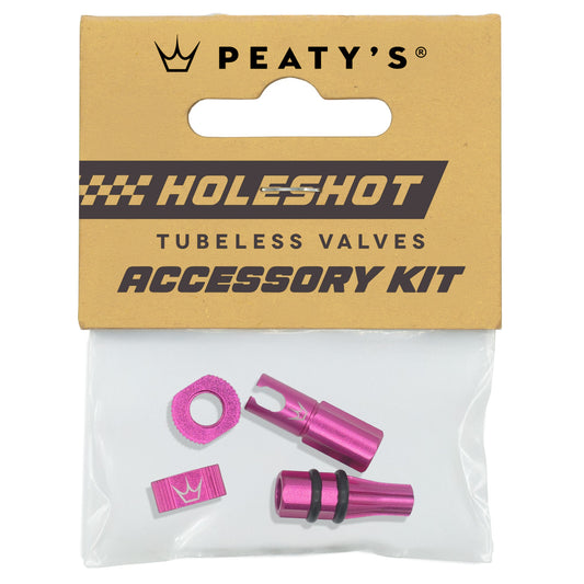 PEATY'S HOLESHOT FAST FLOW Ventieldoppen en Nippels Set Roze