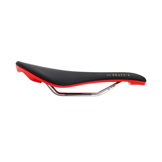 PEATY'S Monarch Zadel Titanium Rails Rood