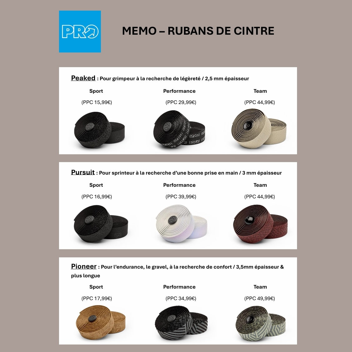 PRO PIONEER PERFORMANCE Hanger Tape Zwart