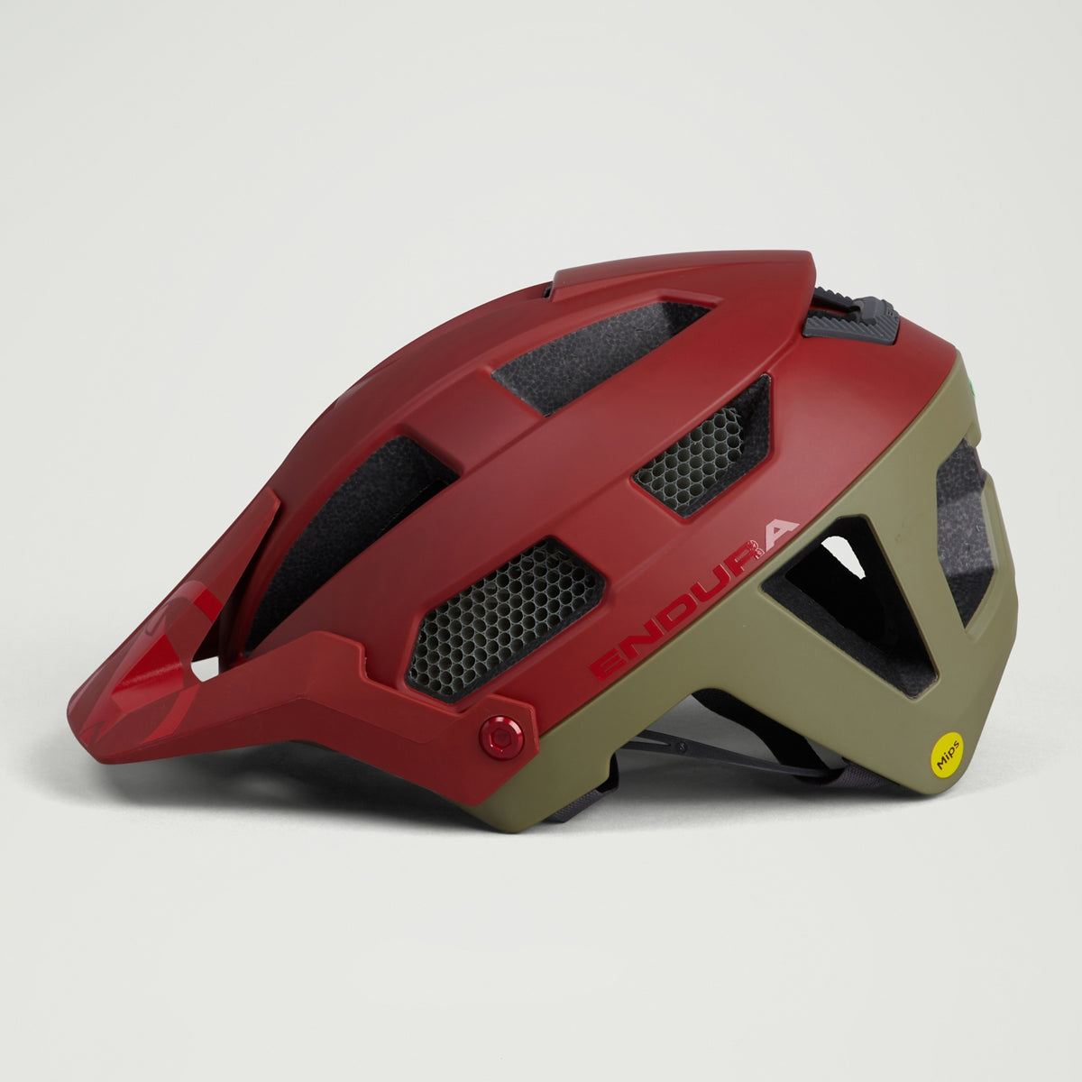 ENDURA SINGLETRACK MIPS rode/groene mtb-helm