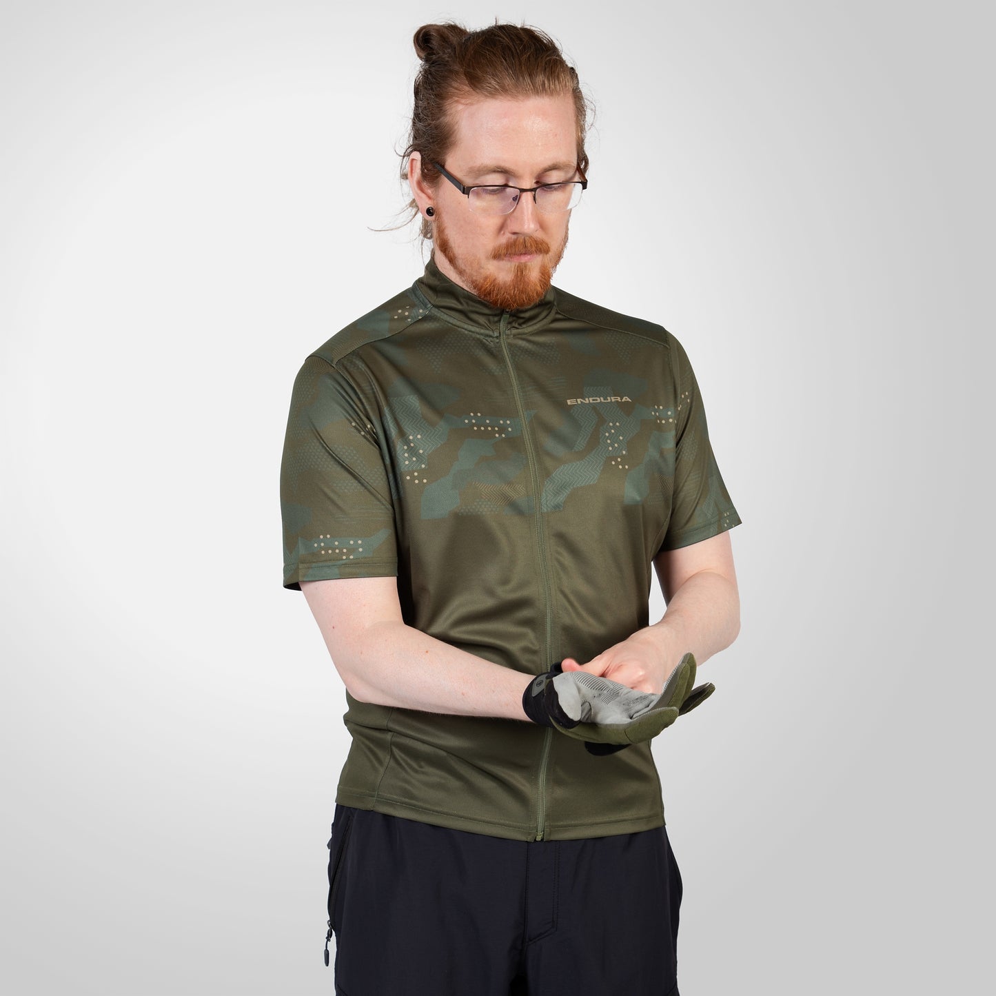 ENDURA HUMMVEE RAY II Korte Mouw Jersey Khaki