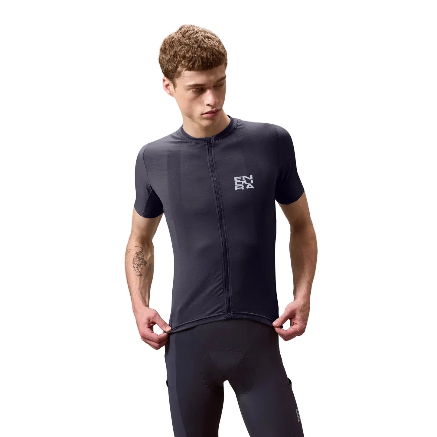 ENDURA ALLTRACK RIDE Korte Mouw Carbon Trui Grijs