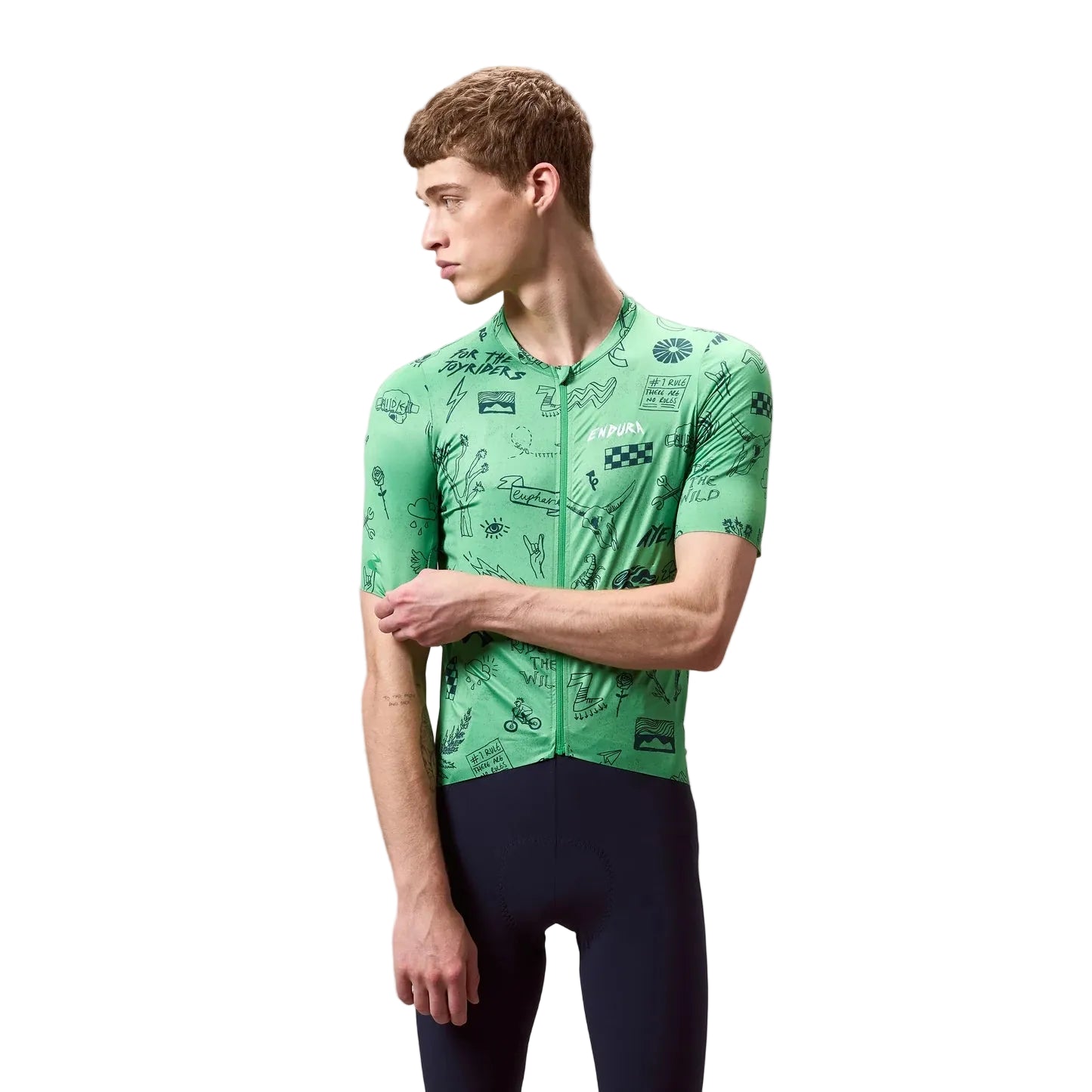 ENDURA PRO SL PRINT Korte Mouw Jersey Groen