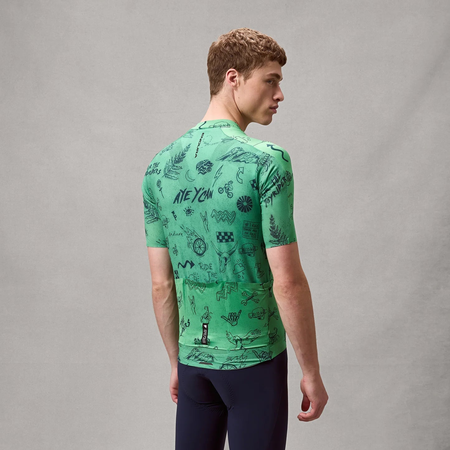 ENDURA PRO SL PRINT Korte Mouw Jersey Groen
