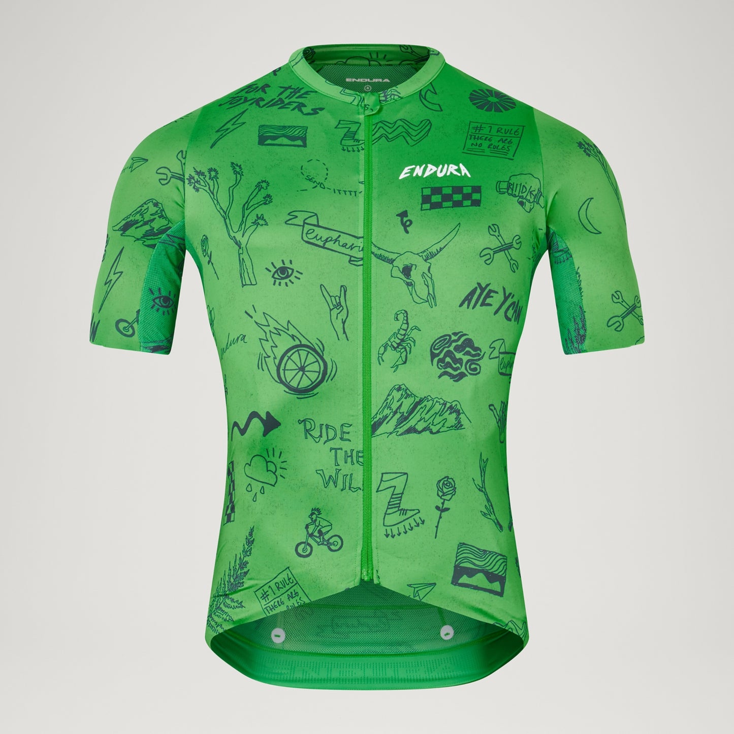 ENDURA PRO SL PRINT Korte Mouw Jersey Groen