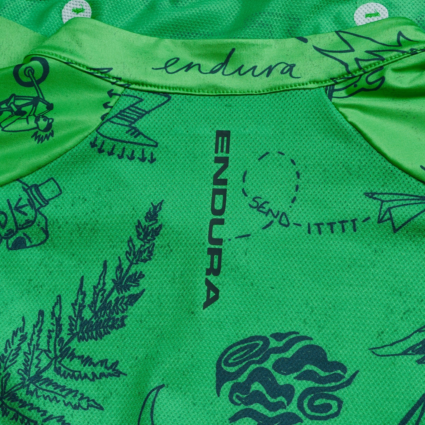 ENDURA PRO SL PRINT Korte Mouw Jersey Groen