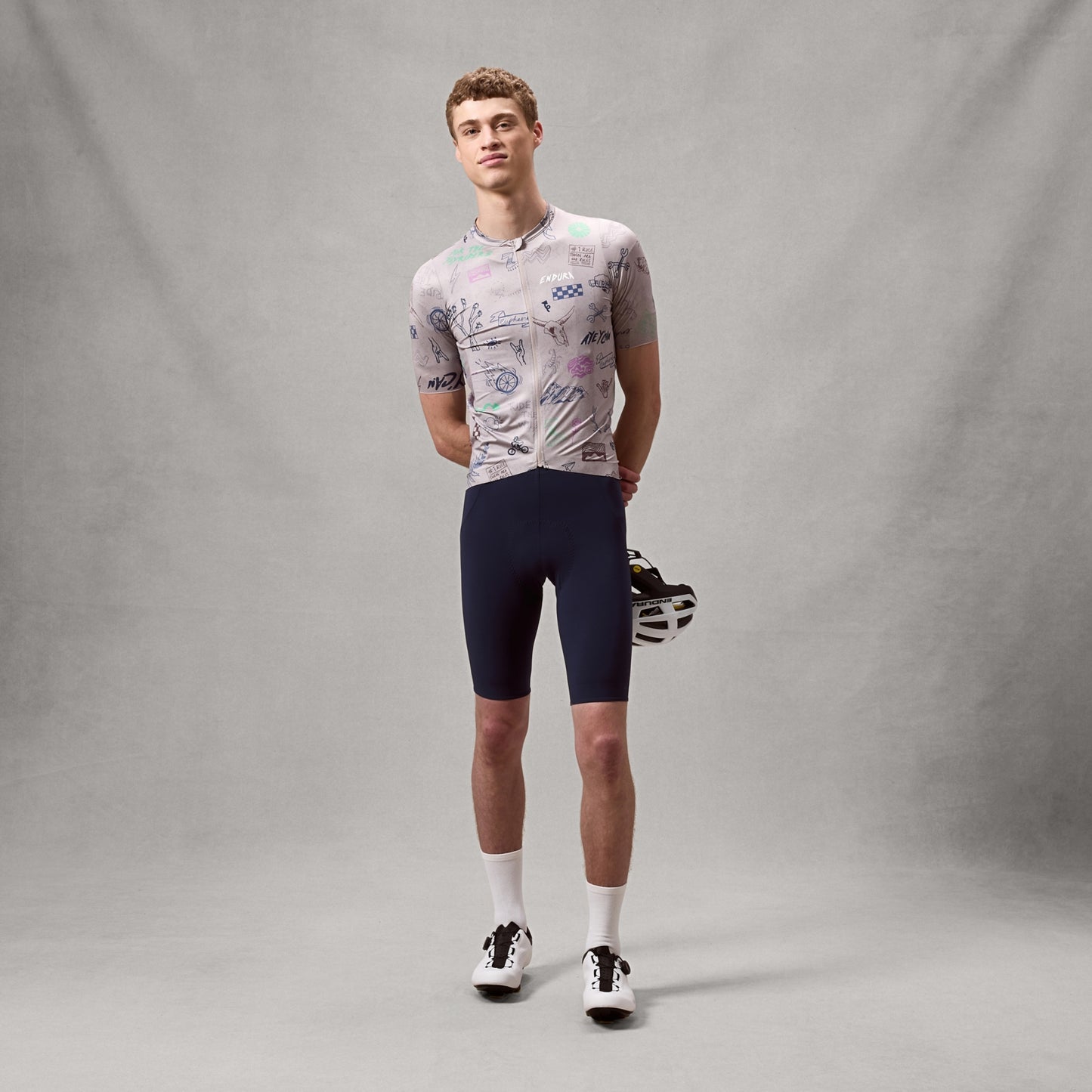 ENDURA PRO SL PRINT korte mouwen titanium jersey