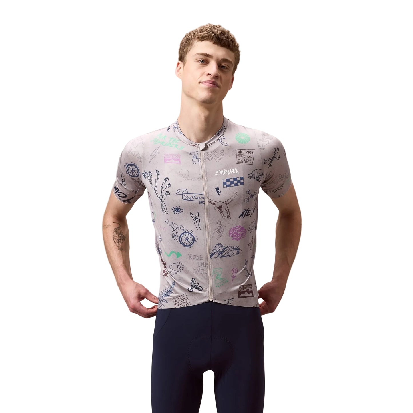 ENDURA PRO SL PRINT korte mouwen titanium jersey