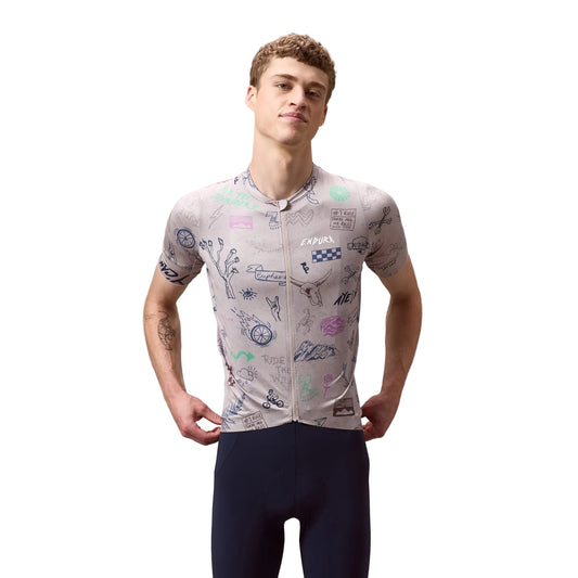 ENDURA PRO SL PRINT korte mouwen titanium jersey