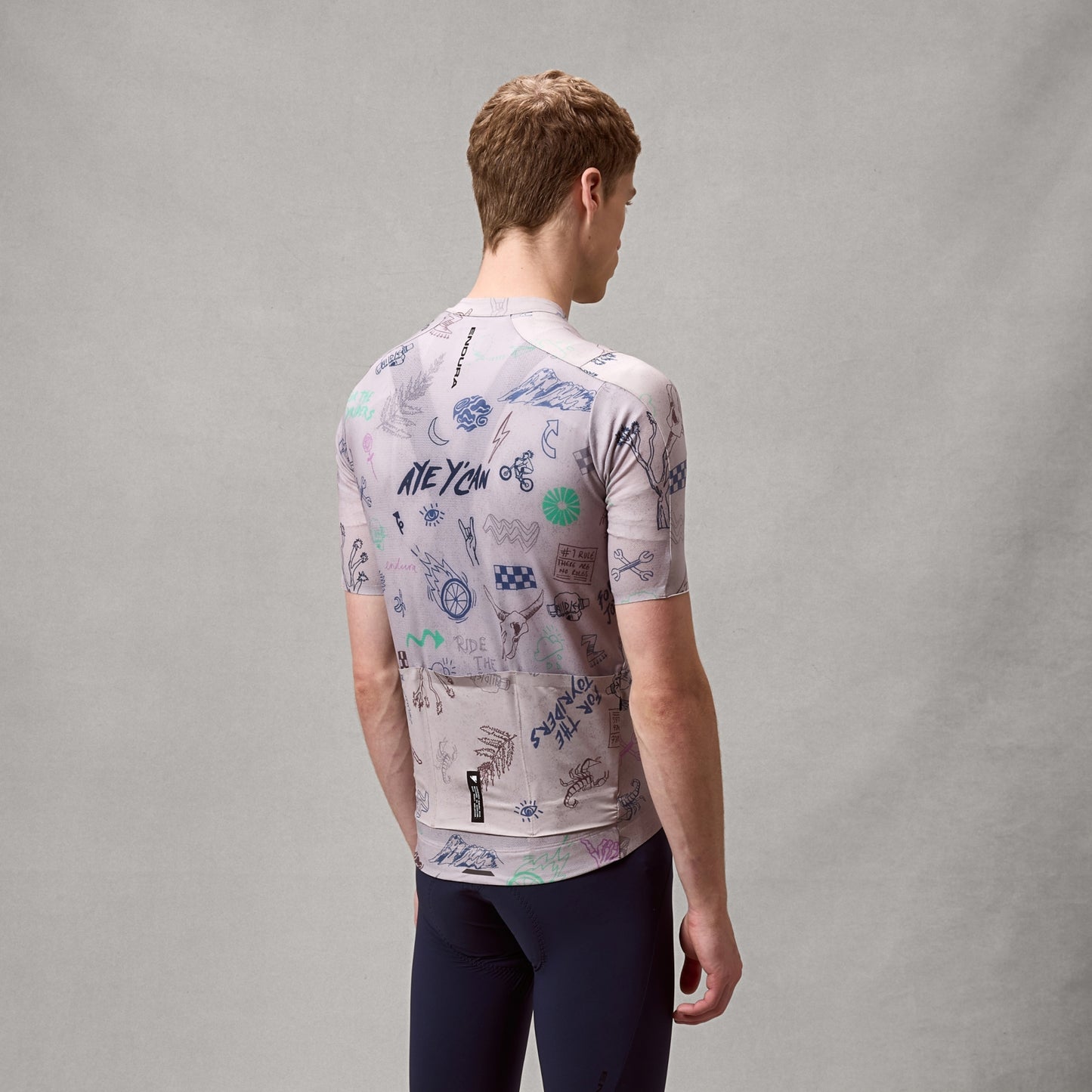 ENDURA PRO SL PRINT korte mouwen titanium jersey