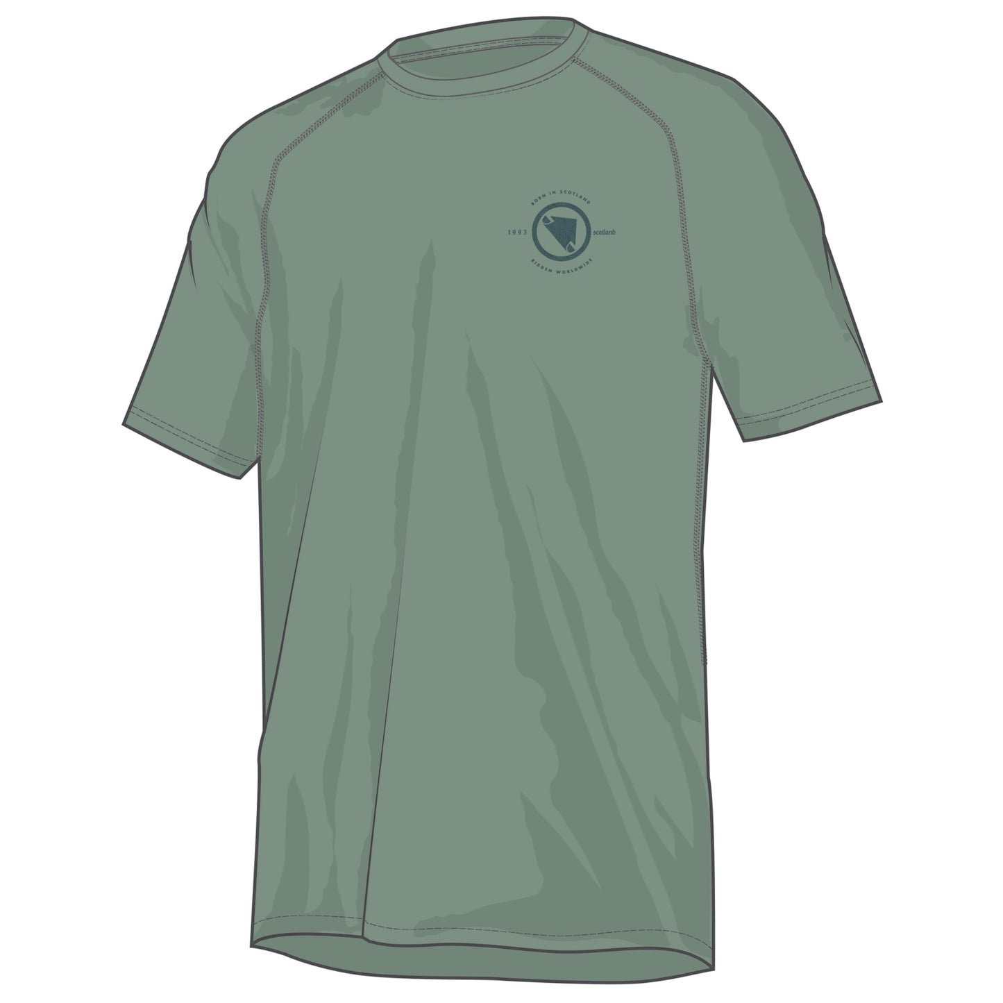 ENDURA LOOP TECH TEE Korte Mouw Jersey Sage
