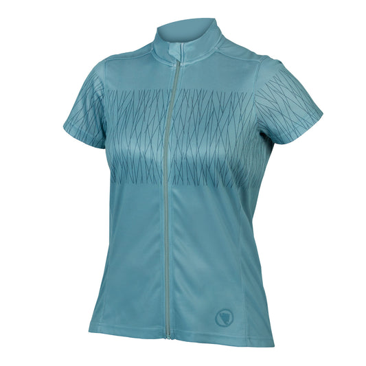 ENDURA HUMMVEE RAY Dames Trui Korte Mouw Blauw
