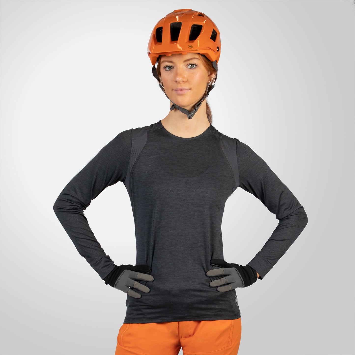ENDURA SINGLETRACK Damestrui met lange mouwen Grijs