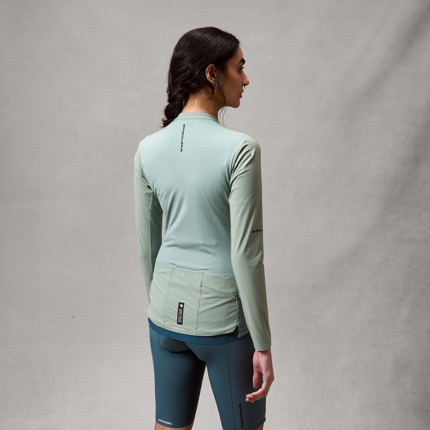 ENDURA ALLTRACK RIDE Damestrui met lange mouwen Saliegroen