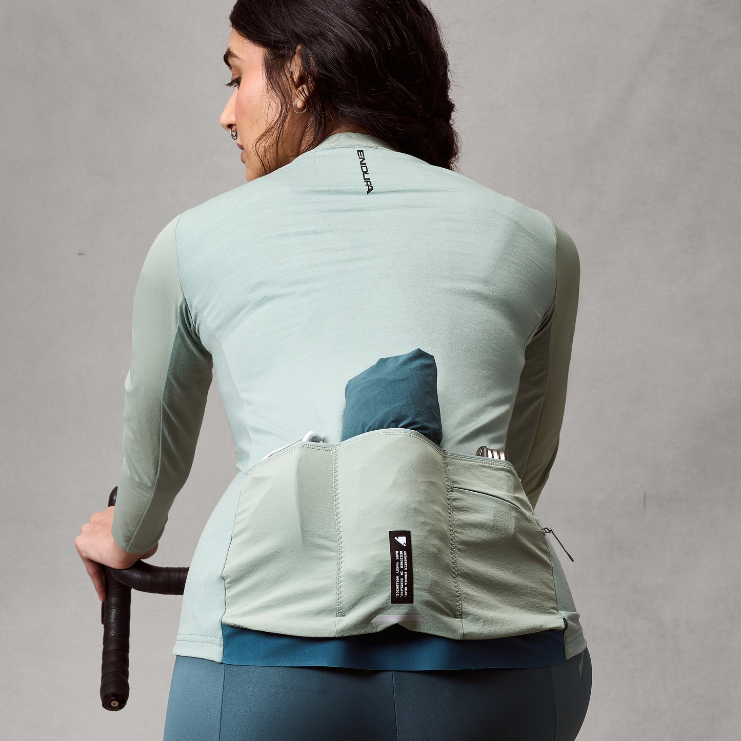 ENDURA ALLTRACK RIDE Damestrui met lange mouwen Saliegroen