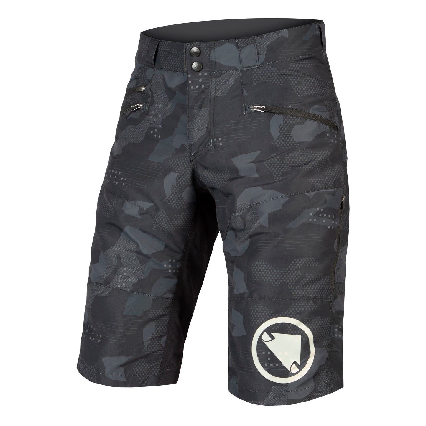 ENDURA SINGLETRACK II Korte Broek Zwart Camo