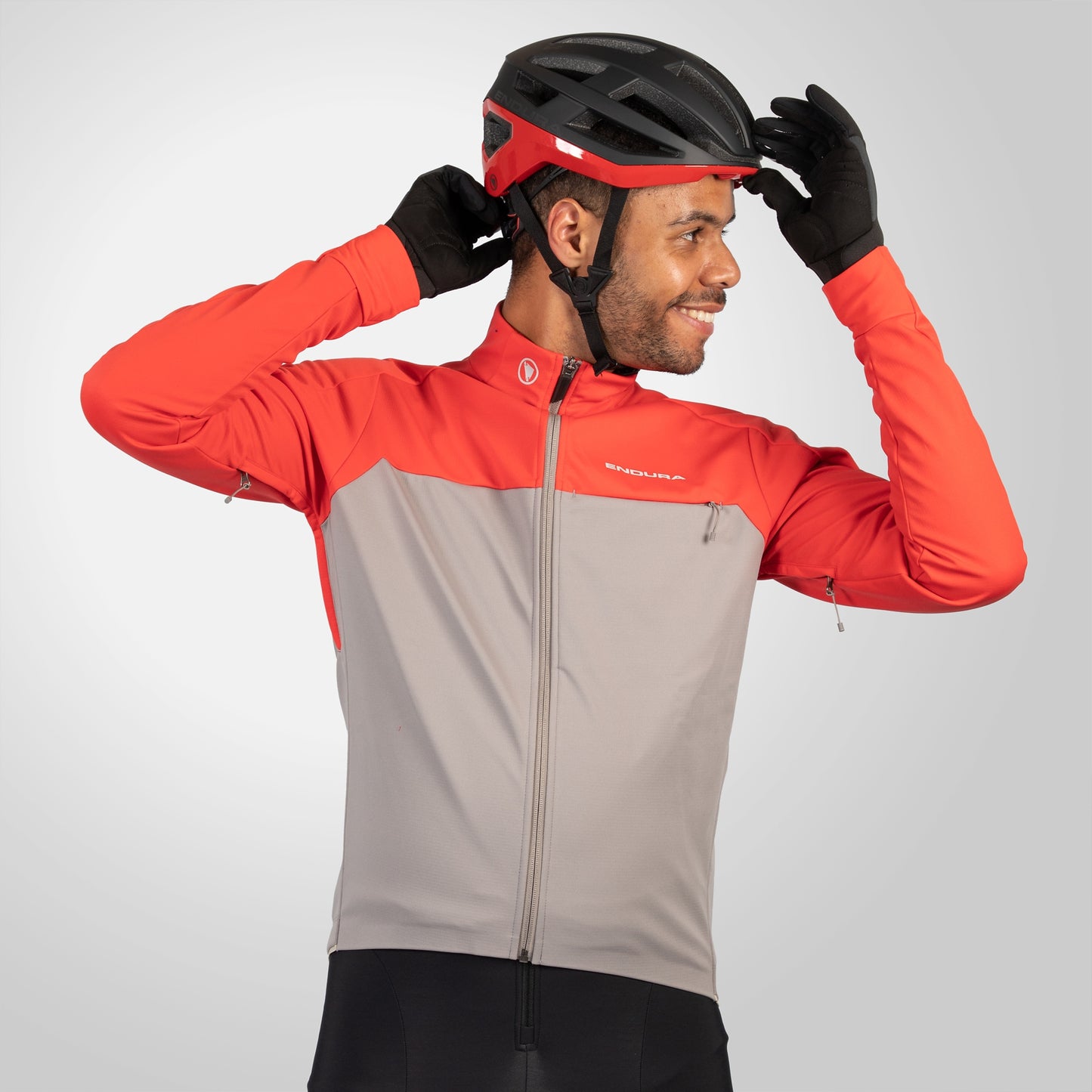 ENDURA WINDCHILL II Jas Grijs/Rood