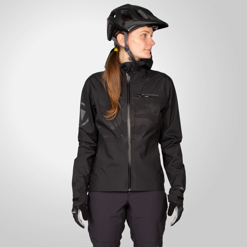 Dames ENDURA SINGLETRACK II Jas Zwart 2025