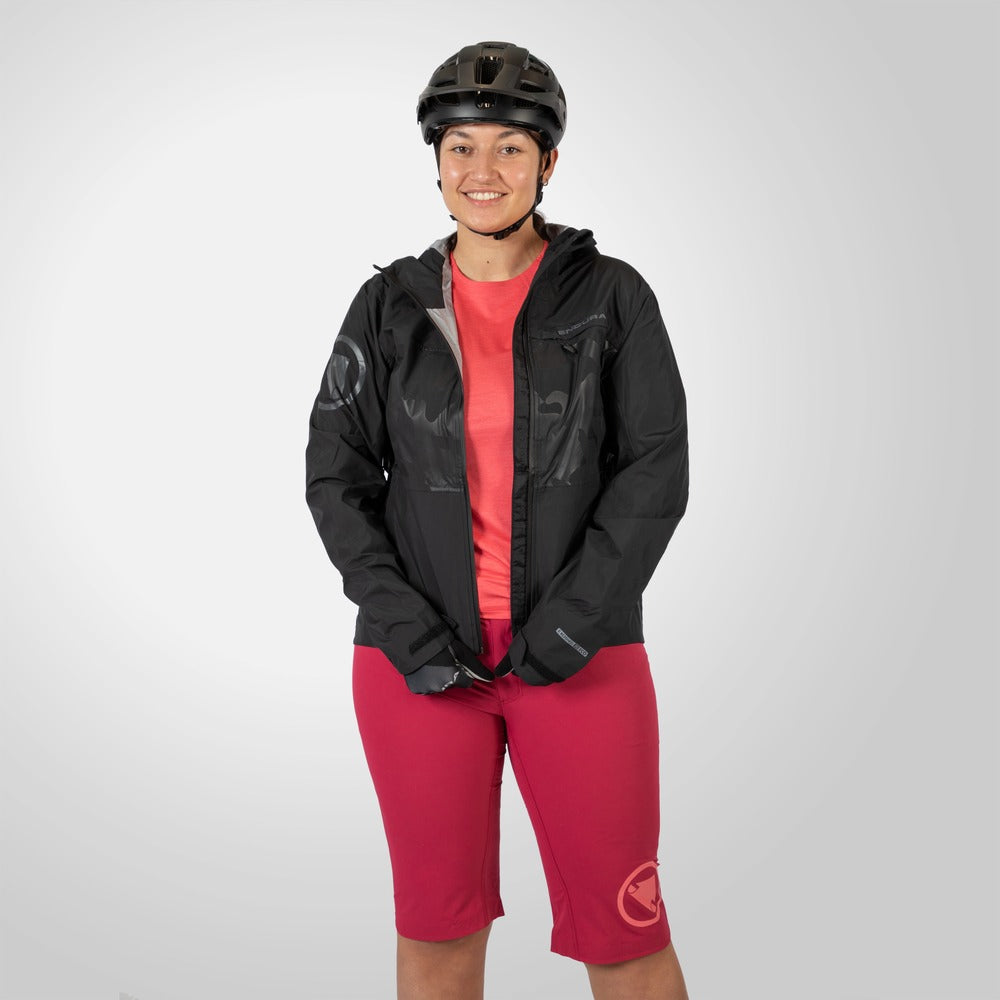 Dames ENDURA SINGLETRACK II Jas Zwart 2025