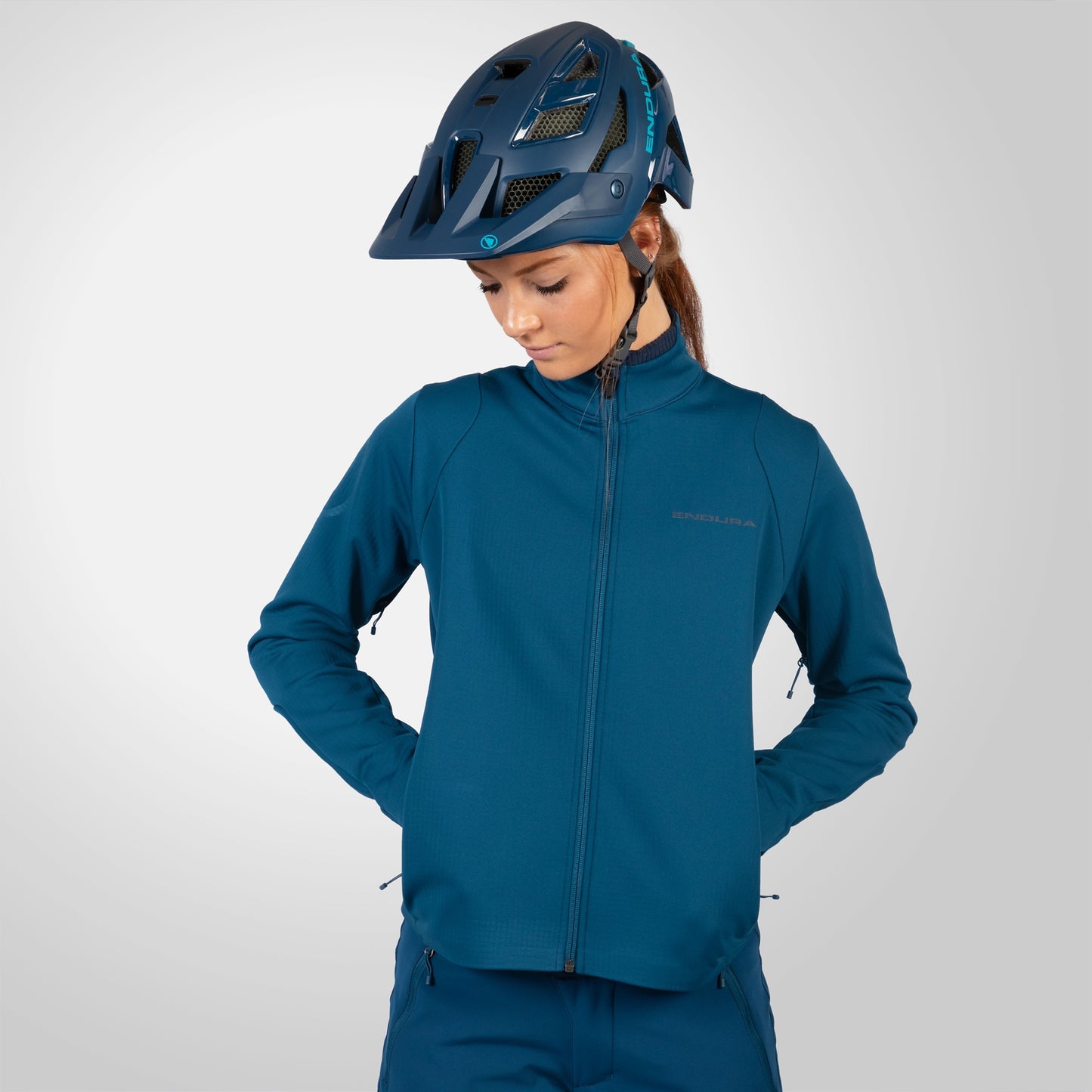 ENDURA SINGLETRACK SOFTSHELL Jas Dames BLAUW