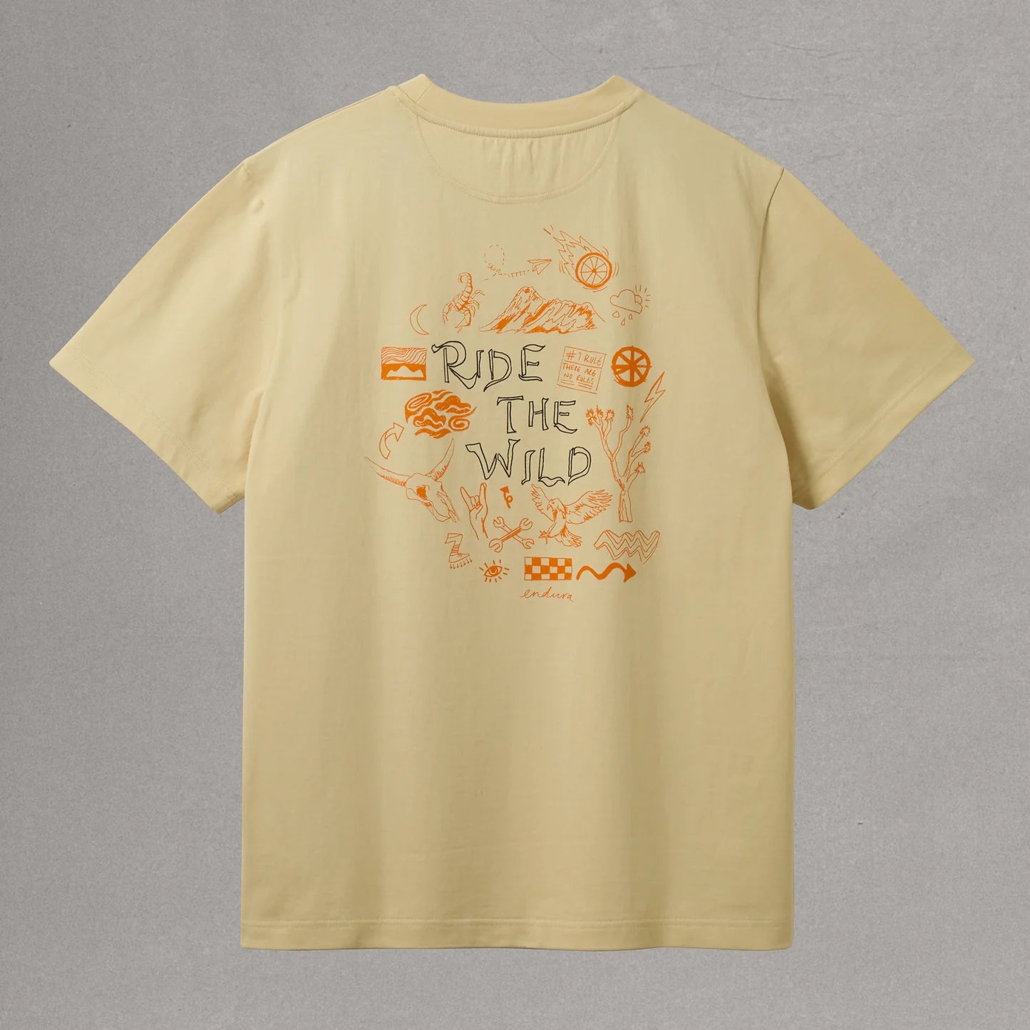 ENDURA RIDE THE WILD GRAPHIC Zand T-Shirt