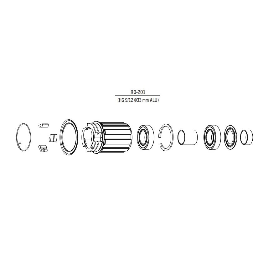 FULCRUM Vrijloopbody Type Shimano 10/11 speed Aluminium #R0-201