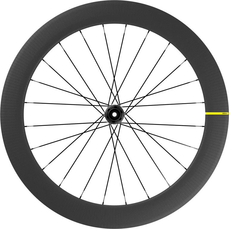 Paar MAVIC COSMIC SL 65 DISC wielen met banden (middenslot)