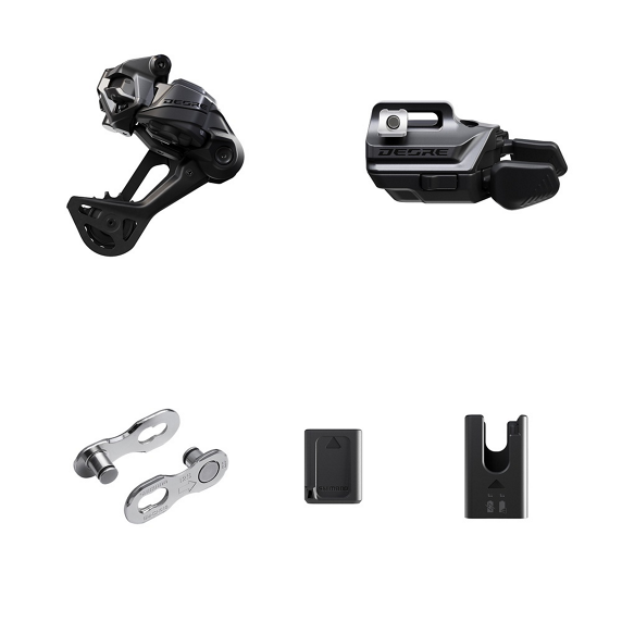 SHIMANO DEORE Di2 Wireless M6250-SGS Upgradeset voor hendelmontage met lange kooi