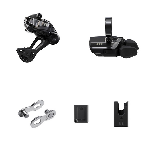 Upgradeset SHIMANO XT Di2 M8250 Draadloos SGS Chape Longue montage Collier
