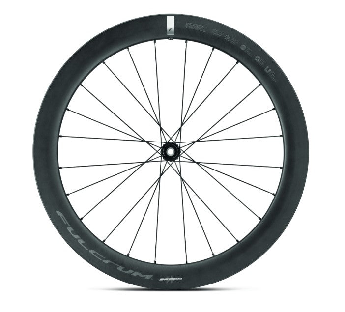 Paar FULCRUM SPEED 57 C23 DISC wielen met banden (middenslot)