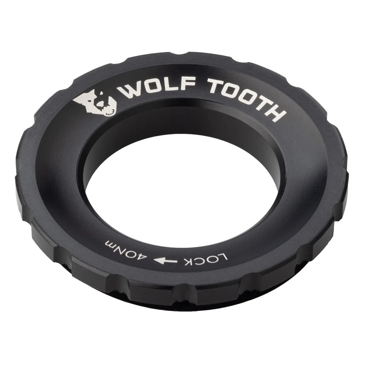 WOLF TOOTH Centerlock-moer (extern), zwart