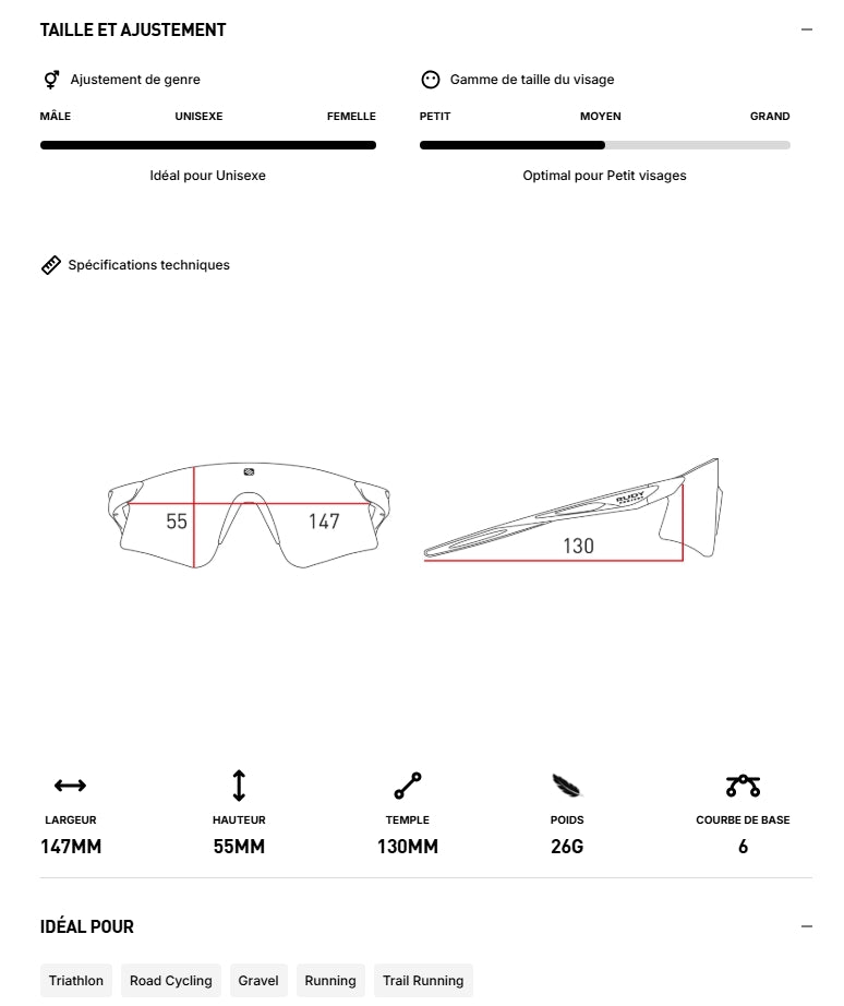 Bril RUDY PROJECT ASTRAL Zwart Lenzen RP Optics Smoke Zwart