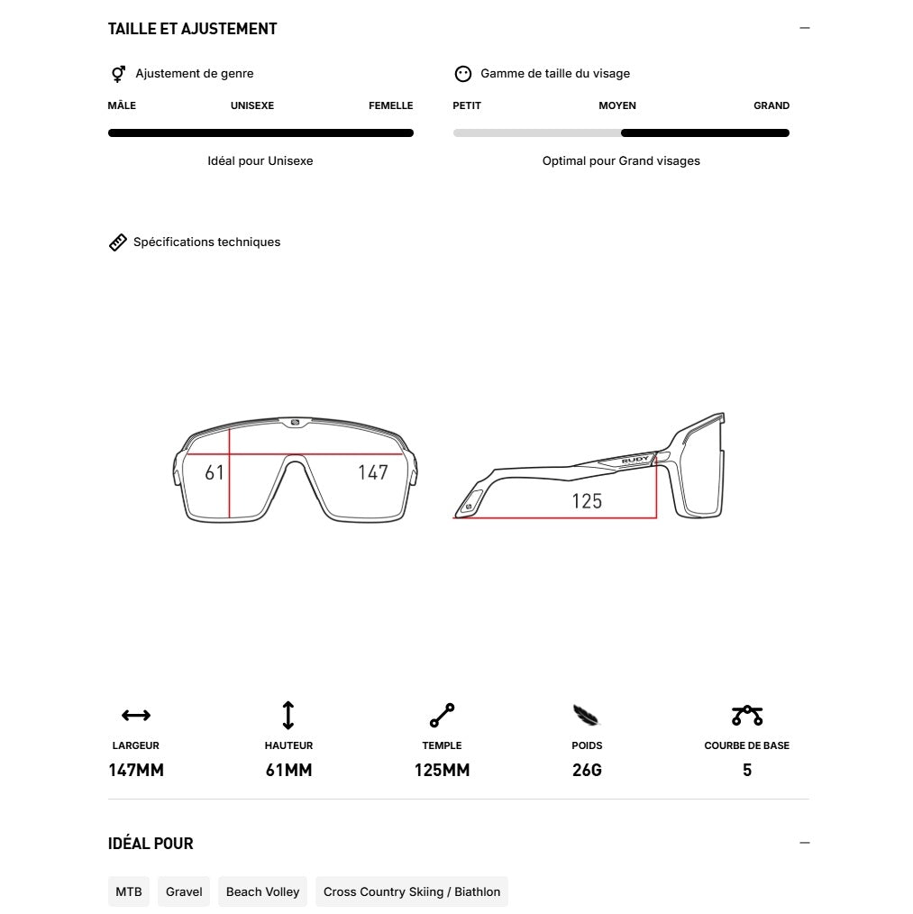 RUDY PROJECT SPINSHIELD Bril Wit RP Optics Multilaser Gouden Lenzen