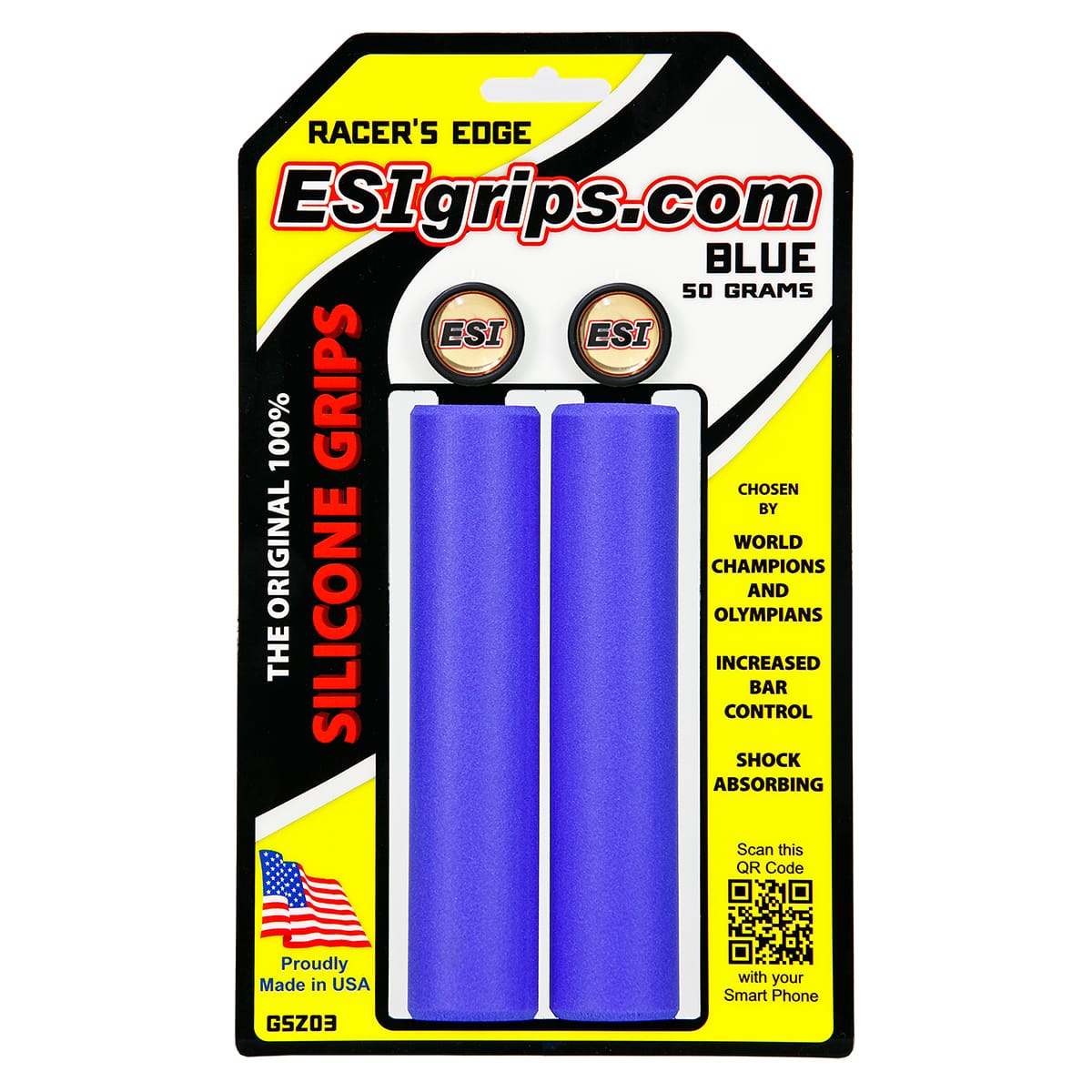 ESI RACER'S EDGE 130 mm Handvatten Blauw