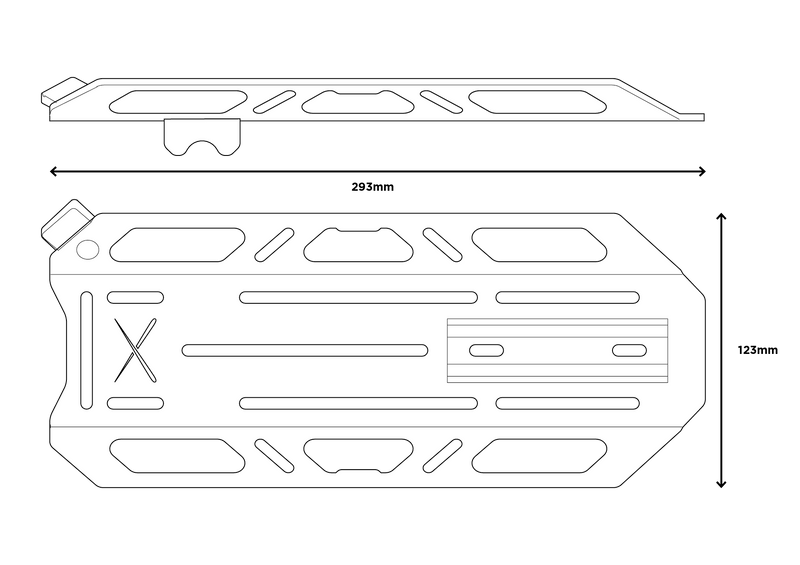 Bevestigingsrek RESTRAP SWITCH Cage
