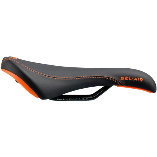 SDG BEL-AIR RL Stalen Rails Zadel Zwart/Oranje