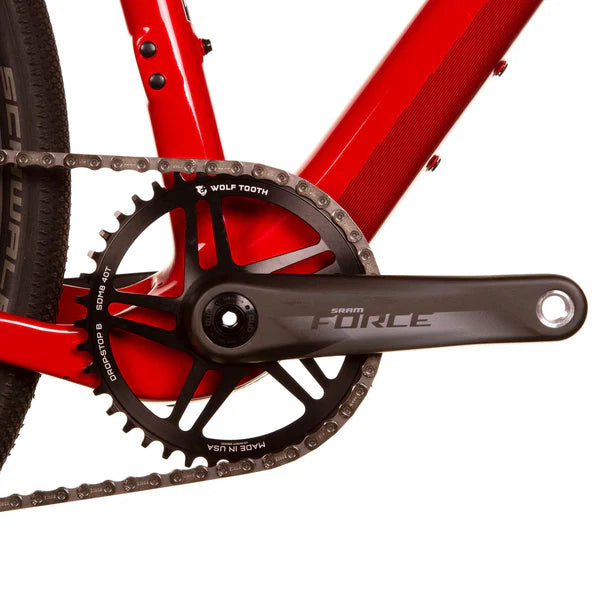 WOLF TOOTH DROP-STOP ST GRAVEL DM 8 Schroef Sram Zwart Mono Kettingblad