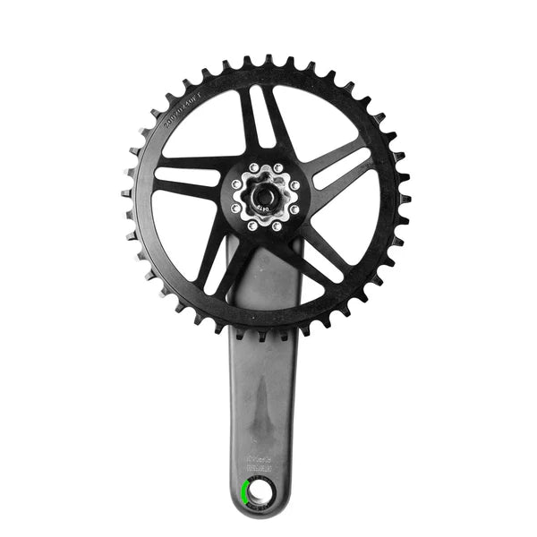 WOLF TOOTH DROP-STOP ST GRAVEL DM 8 Schroef Sram Zwart Mono Kettingblad