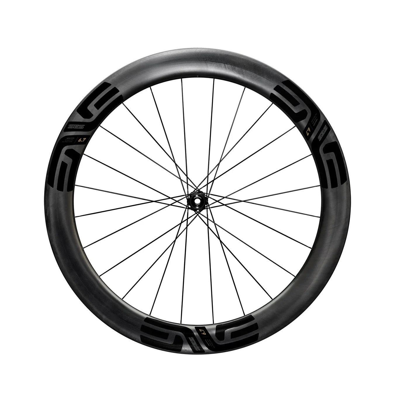 ENVE SES 6.7 Tubeless voorbereid voorwiel (Center Lock) Zwart