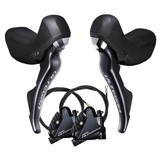 Paar SHIMANO ULTEGRA R8020 2x11 flat mount niet-zichtbare hendels en remklauwen
