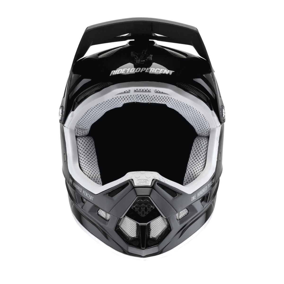 100% AIRCRAFT COMPOSITE MTB Helm Zwart/Wit