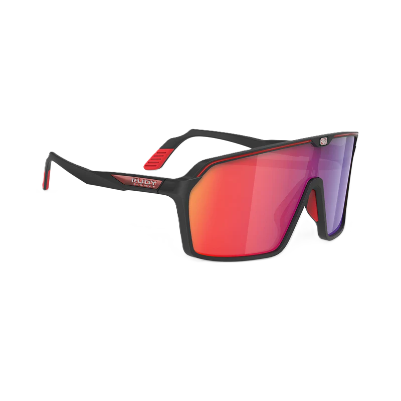 RUDY PROJECT SPINSHIELD Bril Zwart RP Optics Multilaser Rode Lenzen