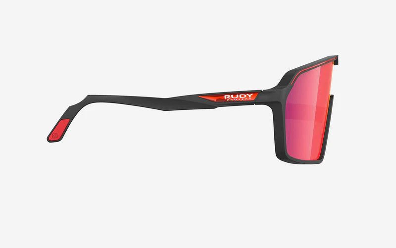 RUDY PROJECT SPINSHIELD Bril Zwart RP Optics Multilaser Rode Lenzen