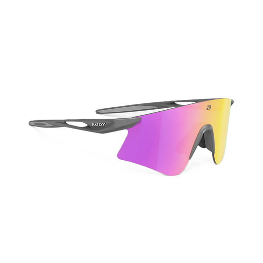 RUDY PROJECT ASTRAL Metalen Titanium Zonnebril RP Optics Multilaser Sunset Brillenglazen