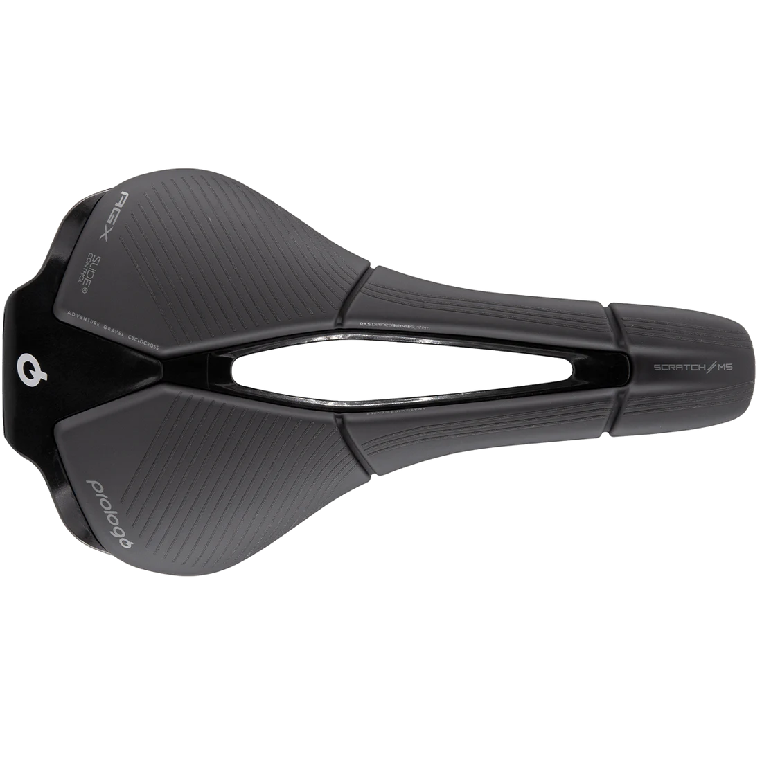 PROLOGO SCRATCH M5 PAS AGX Zadel MET SLIDE CONTROL Tirox Rails Zwart